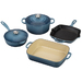 6pc Cast Iron Cookware Set Marine