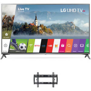 UJ6470-Series 75"-Class HDR UHD Smart IPS LED TV and Tilting Wall Mount Kit