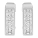 14k White Gold 17/8ct TDW Princess and Baguette Diamond Earrings (G-H, SI1-SI2)