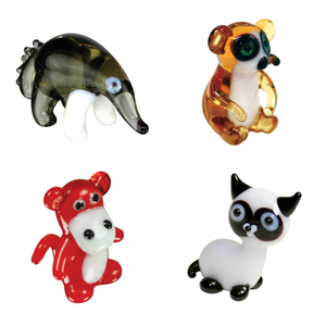Brainstorm Products Looking Glass  Miniature 4-Pack AntEater Lemur Baboon SiameseCat