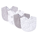 Trend Lab Gray and White Circles 4 Pack Bib Set