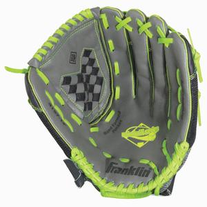 Franklin Sports 11.0" Gray/Lime Mesh PVC Windmill Series Right Handed Thrower Softball Glove