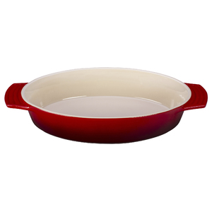 1.75 Qt. Oval Stoneware Dish Cherry