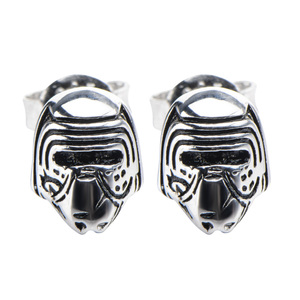 Star Wars Episode VII 925 Sterling Silver Kylo Ren 3D Stud Earrings