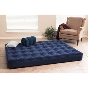 Deluxe Air Bed with Built In Battery Pump Queen