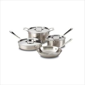 d5 Brushed Stainless 7-Piece Cookware Set