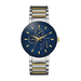 Mens Classic Two-Tone Watch Blue Dial