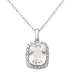 Diamond & White Topaz Necklace