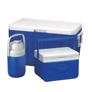 Coleman 48 Qt.  5 Qt.  1/3 Gal. Cooler Set, Blue