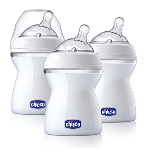 NaturalFit Tri-Pack Bottles 8oz 0m+ w/ Bonus Straight Nipple