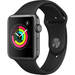 Watch Series 3 42mm Smartwatch (GPS Only, Space Gray Aluminum Case, Black Sport Band)