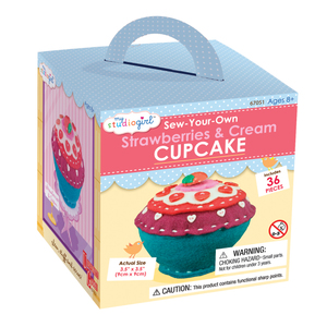 My Studio Girl Sew-Your-Own Strawberries & Cream Cupcake