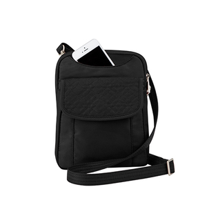 Anti-Theft Signature Slim Pouch Black