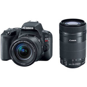 EOS Rebel SL2 DSLR Camera with 18-55mm and 55-250mm Lenses Kit