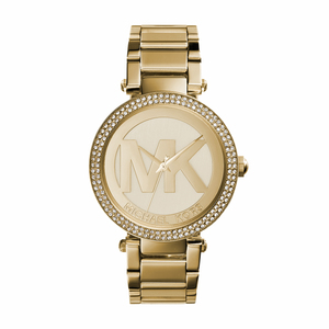 Ladies Parker Gold-Tone Stainless Steel Watch Champagne Dial