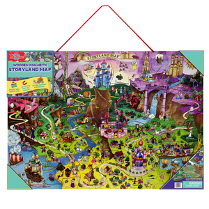 TS Shure Wooden Magnetic Storyland Map & Puzzle