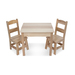 3pc Wooden Table & Chairs Set Ages 3-6 Years
