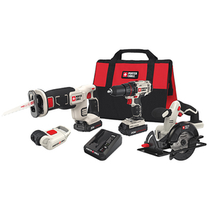 20V MAX 4-Tool Combo Kit - Drill/Driver Circ Saw Recip Saw