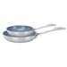 2pc Stainless Steel Ceramic Nonstick Fry Pan Set