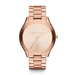 Ladies Slim Runway Rose Gold Stainless Steel Watch Rose Gold Dial