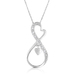 0.05Ctw Sterling Silver Diamond Pendant