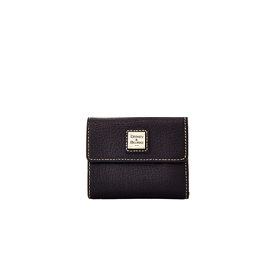 Pebble Grain Small Flap Credit Card Wallet