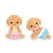 Calico Critters Toy Poodle Twins