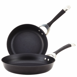 Symmetry Hard Anodized Nonstick Skillet Twin Pack Black