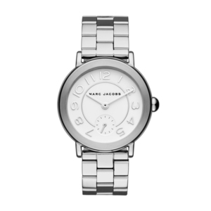 Ladies Riley Silver-Tone Stainless Steel Watch White Dial