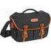 Hadley Pro Shoulder Bag (Black Canvas & Tan Leather)