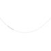 14k White Gold Girls Rope Chain Childrens Pendant Necklace - 13 Inch