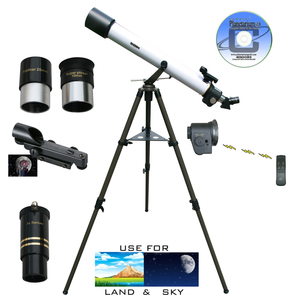 Cassini 800m x 72mm Electronic Refractor Telescope Kit + HandBox