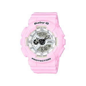 Ladies Beach Pastel Series Baby-G Ana/Digi Watch Pink