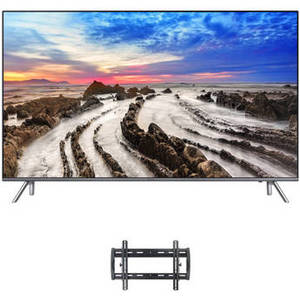 MU8000-Series 65"-Class HDR UHD Smart LED TV and Tilting Wall Mount Kit