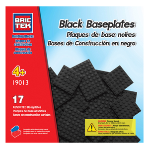 Brictek Black Assorted Baseplates Set
