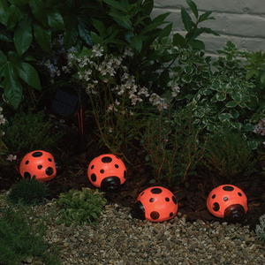 Ladybug Solar Light Set - Set of 4