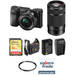 Alpha a6000 Mirrorless Digital Camera with 16-50mm and 55-210mm Lenses Deluxe Kit (Black)