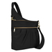 Anti-Theft Signature 3 Compartment Crossbody Bag Black
