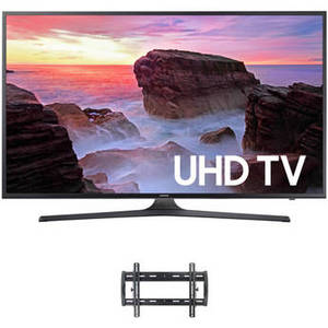 MU6300-Series 75"-Class HDR UHD Smart LED TV and Tilting Wall Mount Kit