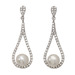 Lita CZ With Pearl Drop Earrings