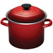 6 Qt Enamel-on-Steel Stockpot Cherry