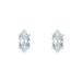 New York City Diamond District 14K White Gold 1/4 cttw Marquise Diamond Stud Earrings