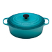 Signature Enameled Cast Iron 8 Qt Oval French Oven Carribean