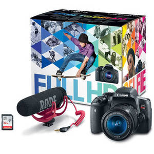EOS Rebel T6i DSLR Camera with 18-55mm Lens Video Creator Kit