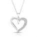 Women's .25 cttw. Sterling Silver and Diamond Pendant