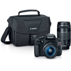 EOS Rebel T5 DSLR Camera with 18-55mm and 75-300mm Lenses Bundle
