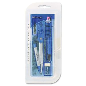Westcott ACM15420 EIGHT PIECE MATH TOOL KIT, BLUE AND GRAY