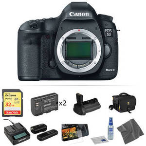 EOS 5D Mark III DSLR Camera Body Deluxe Kit