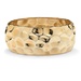 PalmBeach Jewelry Hammered-Style Bangle Bracelet in Yellow Gold Tone 9"