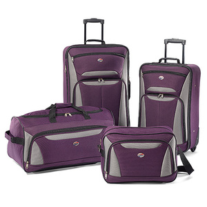Fieldbrook II 4 Pc Luggage Set Purple/Gray